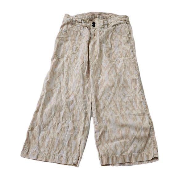 Patagonia Island Hemp Pants Womens 4 Capris Flowy Wide Leg Organic Cotton - Picture 1 of 10